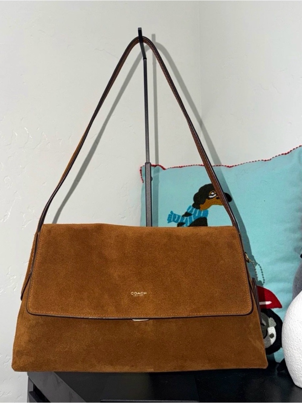 Coach Chelsea 30 Warm Brown Suede NWT